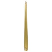 Candle Metallic Taper 12in Gold Pk1 