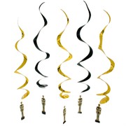 Party Decoration - Hanging Awards Night Swirls (102cm) Pk5 