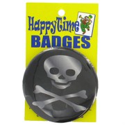 Pirate Party Badge - Skull & Crossbones Pk1 