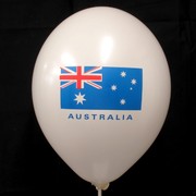 Balloons Latex 2 Sided Aussie Flag 2 Colours Pk10 