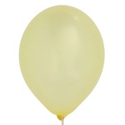 Balloons Latex Metallic 11in Lemon Pk100 
