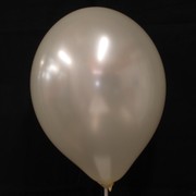 Balloons Latex Metallic 11in Ivory Pk25 