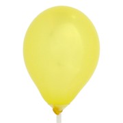 Balloons Latex Metallic 5in Yellow Pk100 