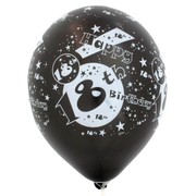 Balloons Latex All Over 18 Metallic Assorted Pk10 