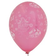 Fairy Party Balloons  - All Over Print Latex Metallic Assorted Pk10 