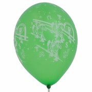 Balloons Latex Metallic All Over Print Horse Racing Assorted Pk10 