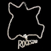 Rock Party Necklace - Silver Rockstar Pk1 