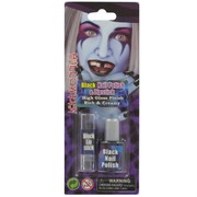 Halloween Black Nail Polish & Lipstick Pk 1 