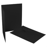 Card Pack C6 Blank Raven Black Pk5 