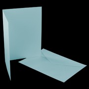 Card Pack C6 Blank Puffin Blue Pk5 