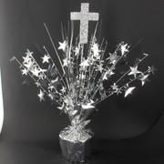 Centrepiece Weight and Pick Cross Silver Pk1 