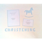 Signature Mat My Christening Light Blue Pk1 