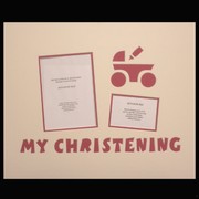 Signature Mat My Christening Light Pink Pk1 