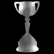 Cutout Melbourne Cup Large Silver 300mm Pk1 