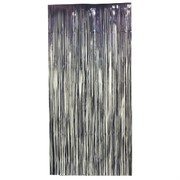 Curtain Tinsel Foil 90 x 200cm Black Pk1 
