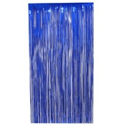 Curtain Tinsel Foil 90 x 200cm Blue Pk1 