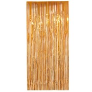 Curtain Tinsel Foil 90 x 200cm Orange Pk1 