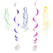 Decoration Hanging Disco Ball Shimmer & Whirls Pk5 
