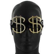 Party Glasses - Dollar Sign (Black & Gold) Pk1 