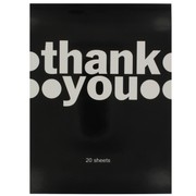 Thank You Note Pad Pk20 