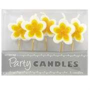 Frangipanis Party Candles Pk5 
