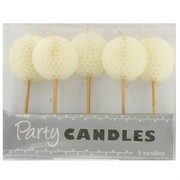Golf Balls Party Candles Pk5 