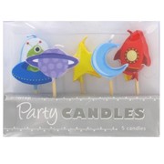Space Party Candles Pk5 