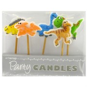 Dinosaur Party Candles Pk5 