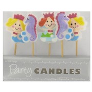 Mermaids & Seahorses Party Candles Pk5 