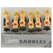 Fireman Party Candles Pk6 