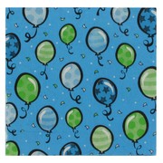 Party Napkins - Lunch Balloons Blue Green Pk20 
