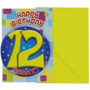 Badge Card Age 12 Today Pk1 