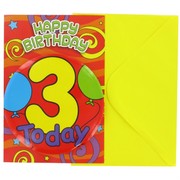 Badge Card Age 3 Today Pk1 