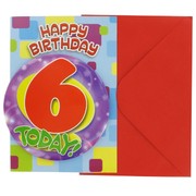 Badge Card Age 6 Today Pk1 