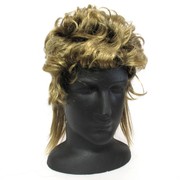 80's Party Wig - Mullet Cut Blonde Pk1 