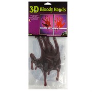 3D Bloody Window Hand Print Pk2 