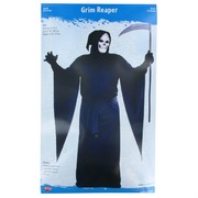 Costume Grim Reaper Robe Drape Sleeves and Hood Adult Pk1 