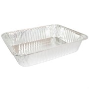 Aluminium Foil Roasting Tray Medium Rectangle 270x370x70mm Pk1 