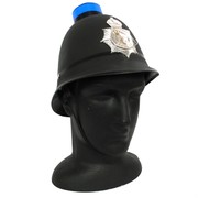 Black English Bobby Hat with Flashing Light Pk 1 