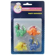 Dinosaur Candles Pk4 