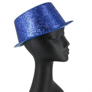 Hat Top Glitter Blue Pk1 