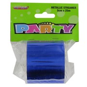 Streamer Metallic Dark Blue 25M Pk1 