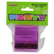 Streamer Metallic Hot Pink 25M Pk1 
