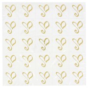Gold Heart 'Amore' Seal Stickers Pk25 