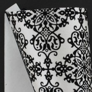 A4 Sheet Paper Flocked Filigree Pk5 