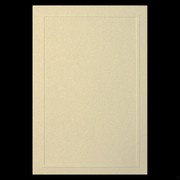 Invitation Embossed Border Ivory Gold Pk10 