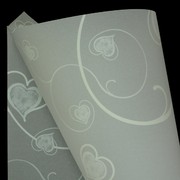 A4 Sheet Sheer Ivy Hearts White Pk10 