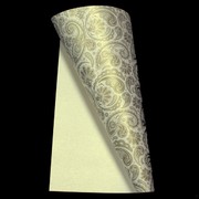A4 Sheet Paper Paisley Gold Pk10 