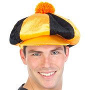 Black & Orange Jockey Hat Pk 1 