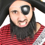 Pirate Beard Black Pk1